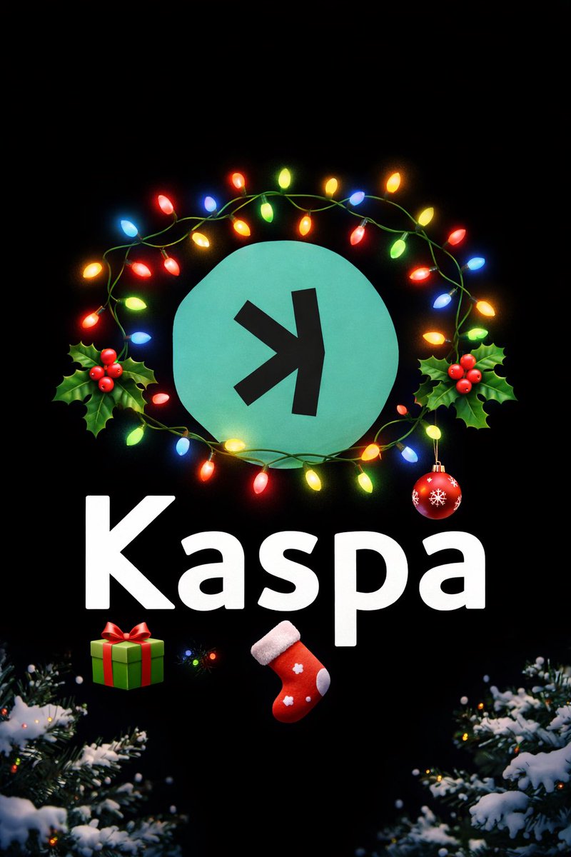 🎄 Merry Christmas to everyone - and especially to the $KAS fams.

Whether you’re spending today with family, friends, or just taking a well-earned breather, I hope it’s filled with good food, good laughs, and a bit of peace.

This year showed what a strong community looks like: