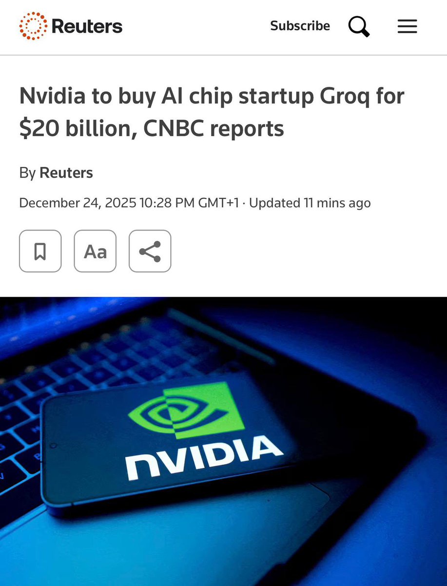 Reuters Groq deal screenshot