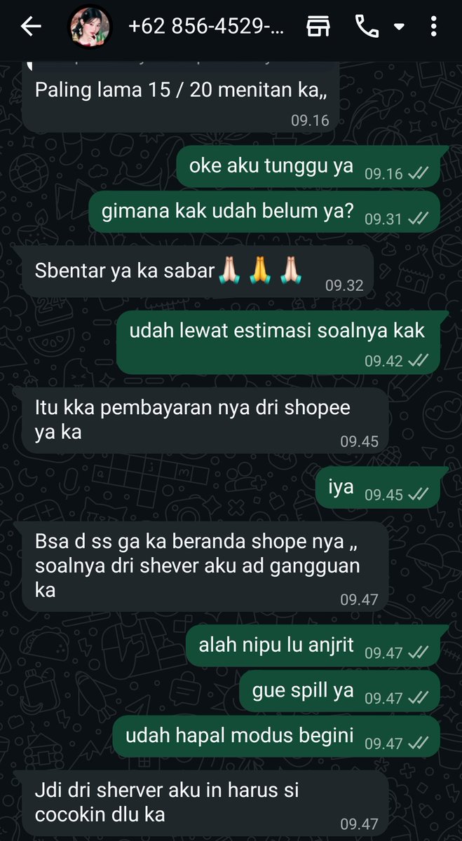 kugisakmi's tweet image. HATI-HATI PENIPU ‼️‼️

wa.me/6285645298724
x.com/abrewklo

hati-hati ya yang mau transaksi sama bocah pukimak ini ga modal lu najis 34k doang nipu iyuh 

#zonauang