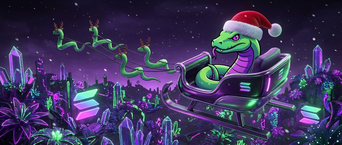 SnakeOfSolana's tweet image. Merry Christmas from $HISS 🐍 🎅