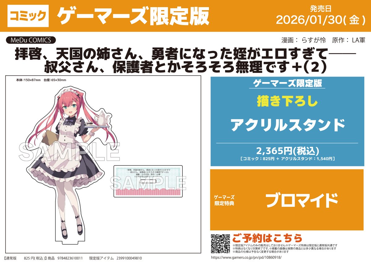 ゲーマーズ 特典 ブロマイド 等まとめ まとめ売り 📣予約受付中📖/ 拝啓、天国の姉さん、勇者になった姪がエロすぎて