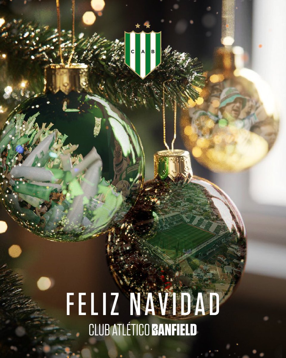 CAB_oficial's tweet image. Que estas fiestas nos encuentren unidos 💚

¡𝐅𝐞𝐥𝐢𝐳 𝐍𝐚𝐯𝐢𝐝𝐚𝐝, #Banfield! 🎄✨