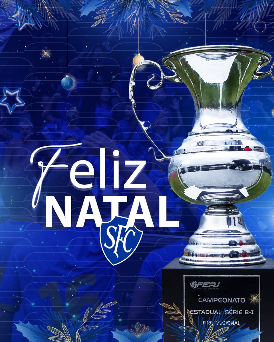 Desejamos um ótimo Natal e boas festas para todas as famílias serranistas 💙🤍