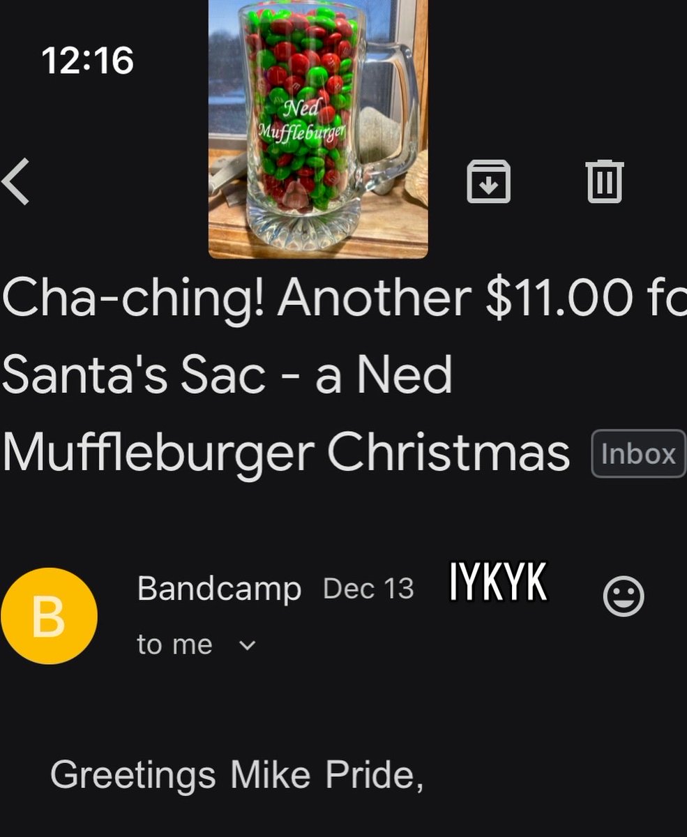 IYKYK
#NedMuffleburger #SantasSac