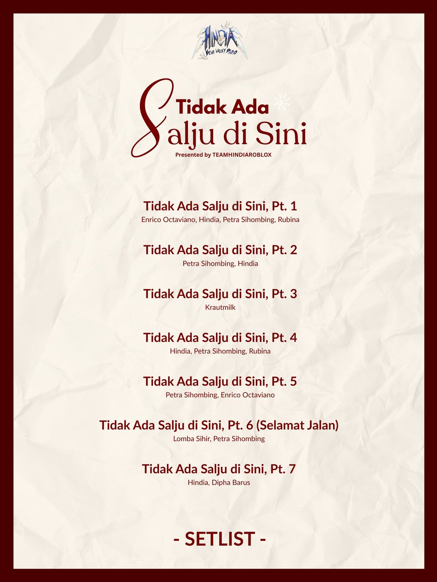 bluuvalley's tweet image. temen-temen roblok yg suka dengerin hindia, ikut seru-seruan yuk nanti malem. kita aksi kamisan (virtual) dulu, abis itu lanjut listening session. see u di map!🫶