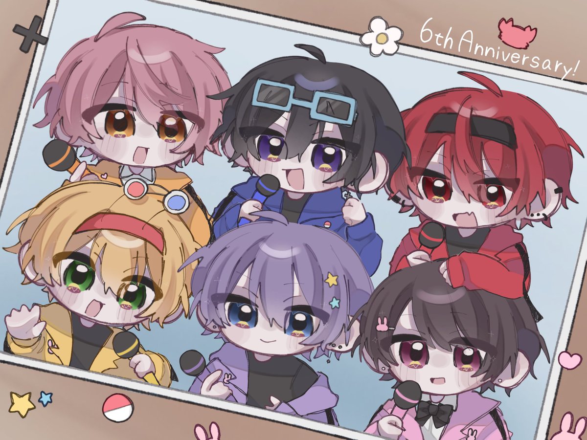 おめでとう！おつかれ！メリクリ！🍫🐰

 #ちょこらびギャラリー #ちょこらび6周年 
#ふ絵 #ポケカメン描いたぞ  #まいたけ絵本 #かにちゃんの絵本 #ゆぺいんと #さくら絵本くん