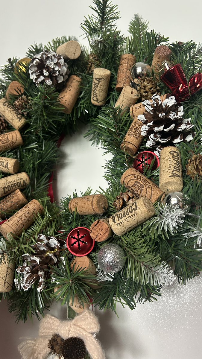 Merry Christmas from me and my mother’s Francis Ford Coppola wine wreath