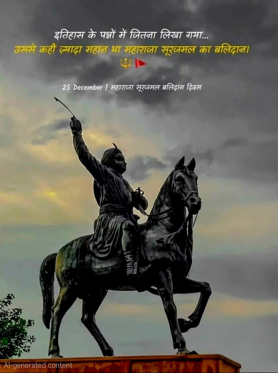Mahipal626's tweet photo. झूका गगन झुका जगसारा जो कभी ना झूका वह था महाराजा सूरजमल जाट हमारा। 
कोटि कोटि नमन https://t.co/8Fr7oLTcTo