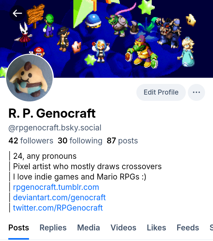 RPGenocraft's tweet photo. OK I'm actually gonna commit to leaving now, I'm not deleting this account but I'm never posting art here again. (Reach was atrocious anyway lol)

Please follow me on one of these, I got a big Silksong art project in the works, plus more pixel art in the future!!!! Links in bio!! https://t.co/U9E7cAGFps