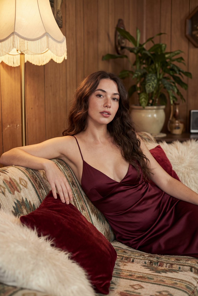 Retro Chic: A Cinematic Portrait of Comfort