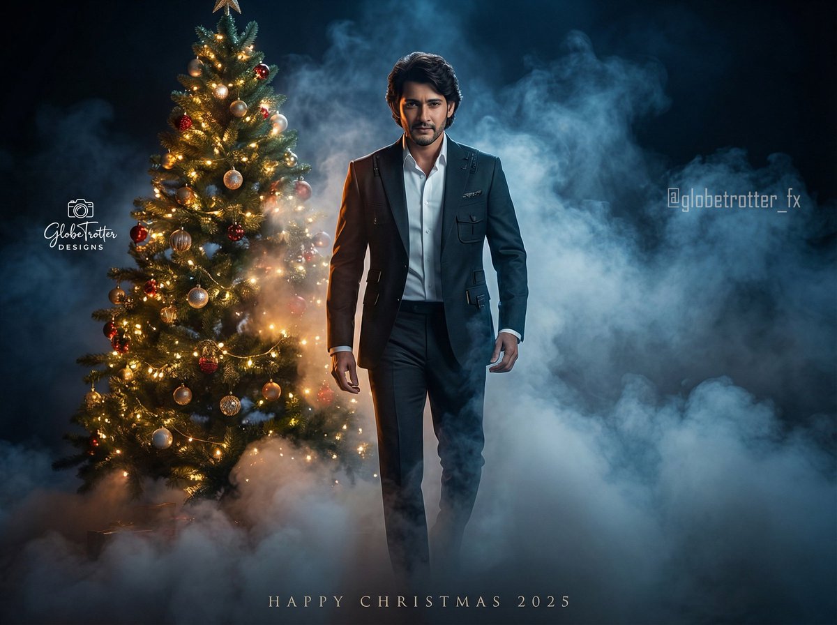 Merry Christmas from our BOB 🦁❤️‍🔥 <a href="/urstrulyMahesh/">Mahesh Babu</a> 🦁 
#Varanasi #MaheshBabu𓃵 #Christmas #HappyChristmas