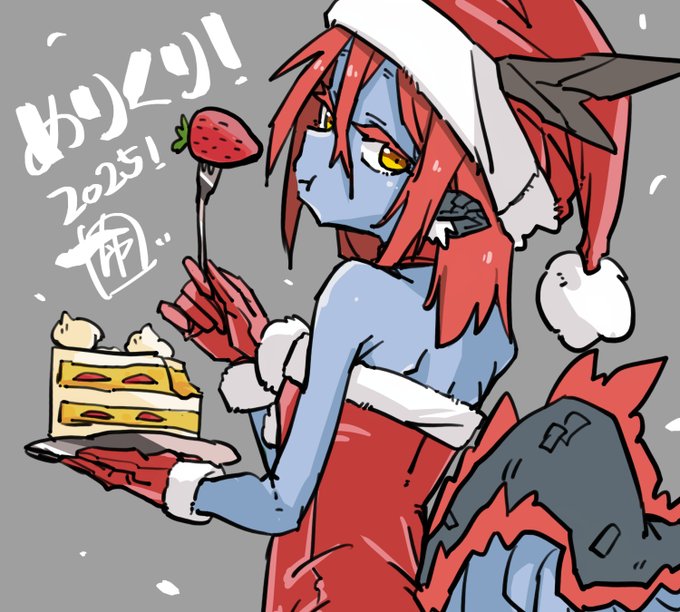 🎅昨日チキンとケーキ食べたら今日気持ち悪い…でも頑張って描きました。おやすみ。 