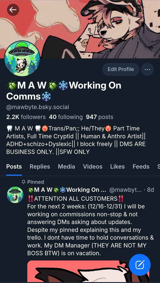 🪲M A W🪲Moved to ☁️💙/Working On Comms tweet media