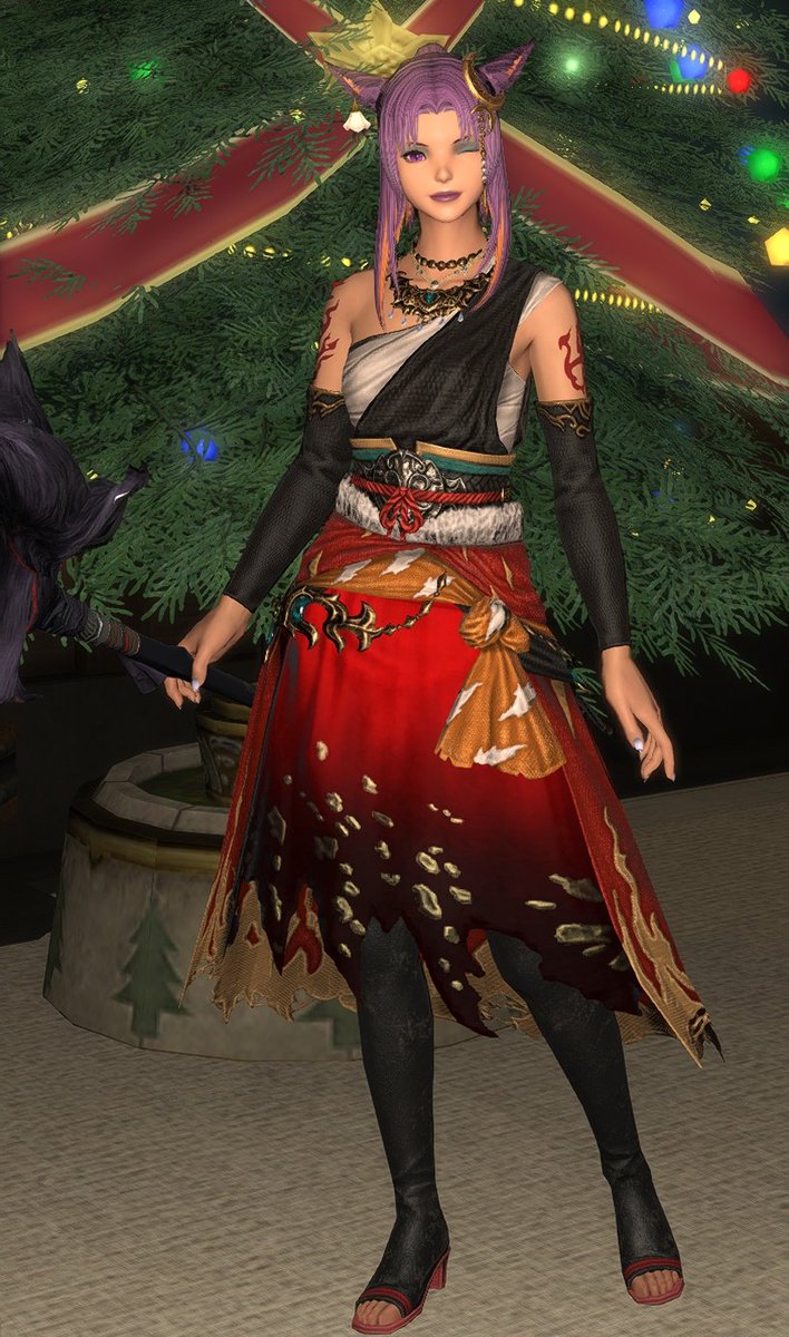 SrinityFF's tweet image. New monk top and healer boots for Kibbles. New crafter pants, healer gloves, and lots of crafter jewelry for Punkin. Also props to my FC leader and friend for making the new flower hair accessory for me in many colors. 😻
#miqote #FFXIV