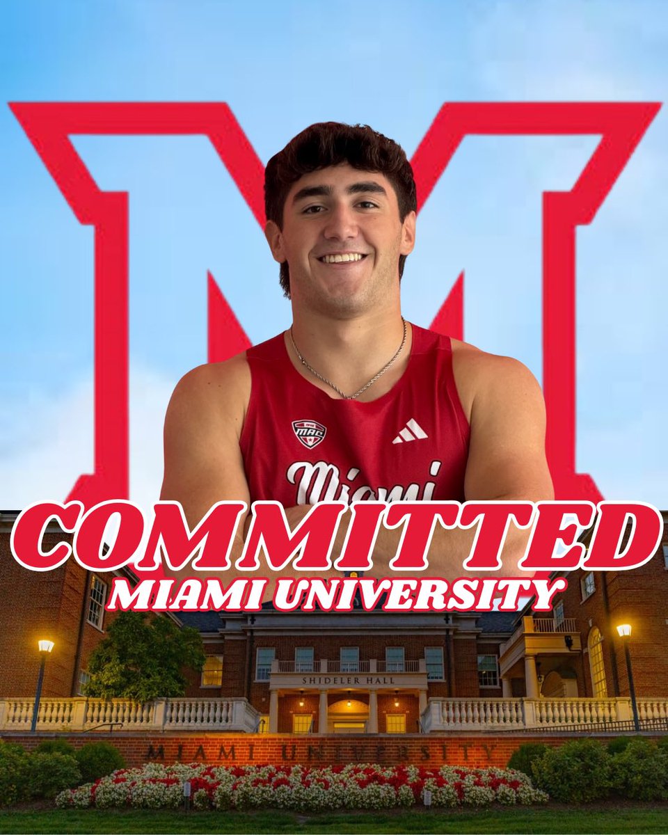 I am excited to announce my commitment to Miami University. Go Redhawks‼️
<a href="/LPAthleticDept/">Lake Park Athletics</a> 
<a href="/lpboystrack/">Lake Park Boys Track / XC</a> 
<a href="/MiamiOH_XCTF/">Miami Track & Field and XC</a>