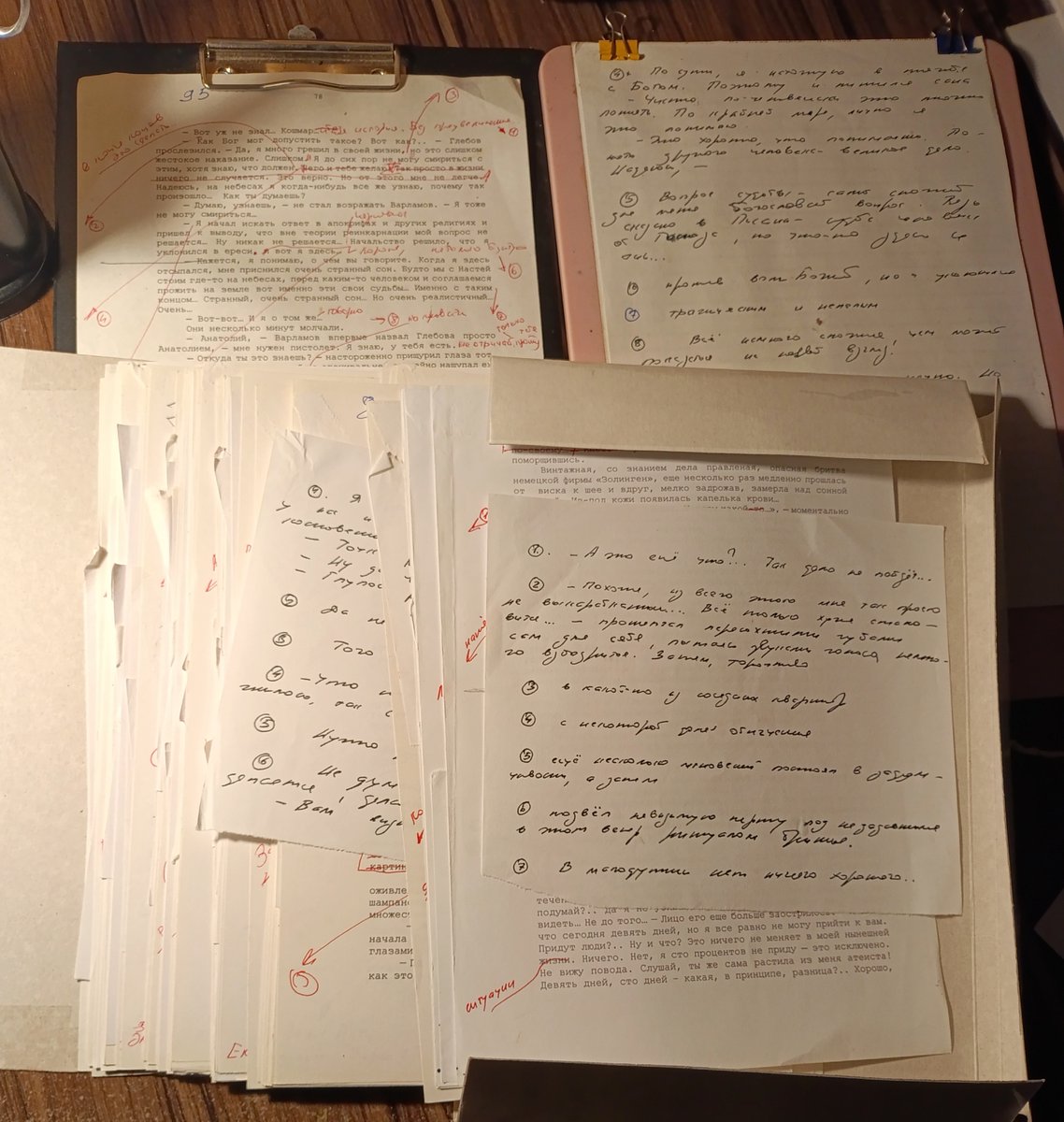 Редактура романа.