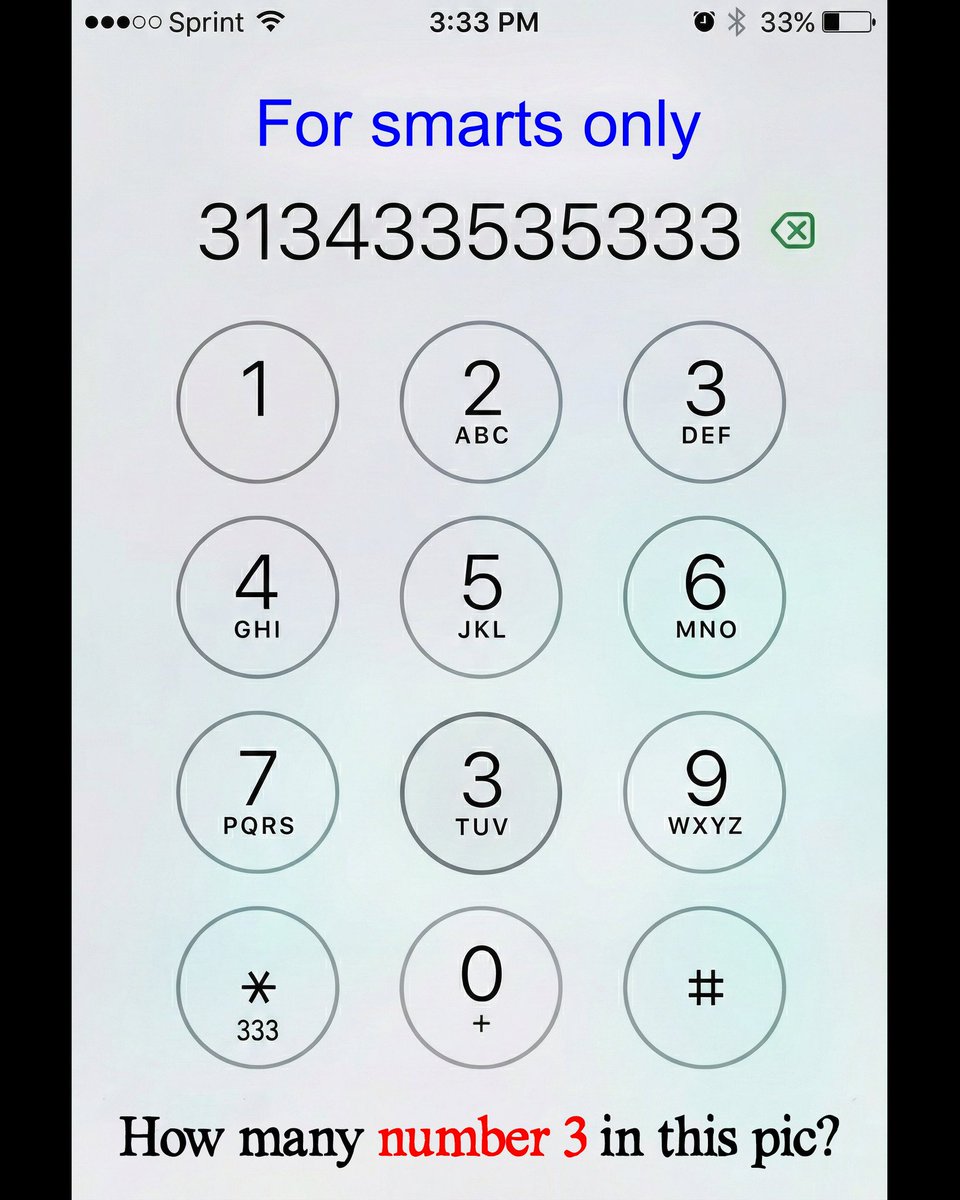 Matt_Pinner's tweet image. How many number 3 in this pic?

93% of people were WRONG