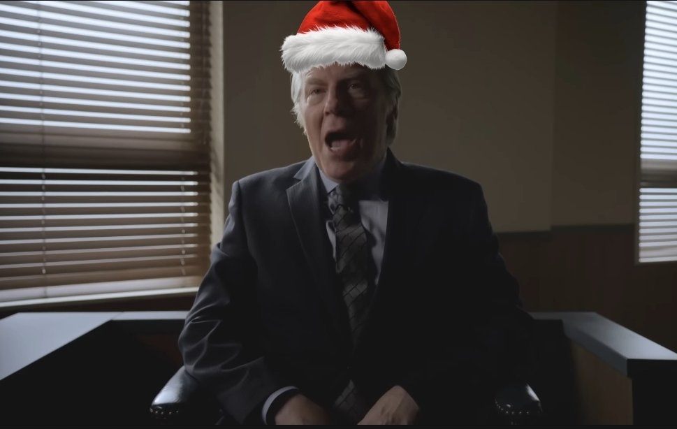 NO ESTOY LOCO! 
No estoy loco. Sé que Papa Noel no existe. Jamás podría haberme equivocado. Jamás. Solo no podía probarlo. Piensan que esto es algo? Es una chicana. Me dicen que un solo hombre puede repartir todos esos regalos en una noche? El lo orquestró, Jimmy