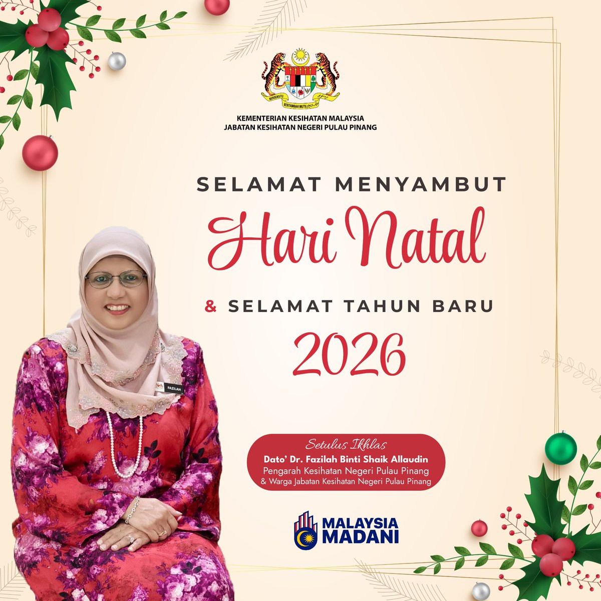 Kepada rakan-rakan yg menyambut Krismas, “Merry Xmas” dan kepada semua “Happy New Year.” Semoga tahun 2026 diberkati.