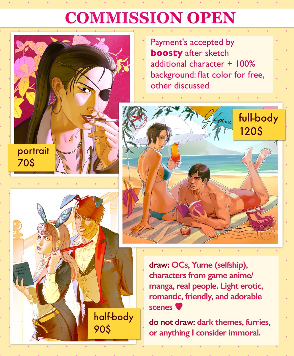 Commission Open!
open 2 slots

 For inquiries, please DM
