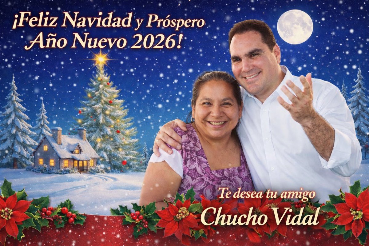 ¡Mis mejores deseos para ti y tu familia! 🎅🏻🎄 ☃️ #FelizNavidad #ProsperoAñoNuevo