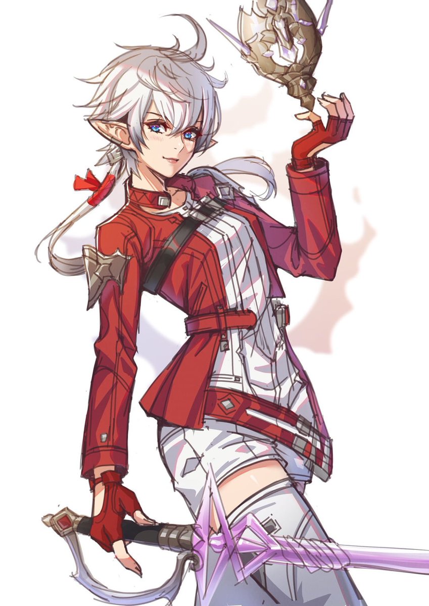 RedSharlayan's tweet image. While out exploring, Alisaie had found a dungeon entrance she'd never encountered before. Now she hangs around the entrance, wondering whether she should find someone to party up, or just go ahead and explore ot herself.

#OpenRP #FantasyRP #LewdRP