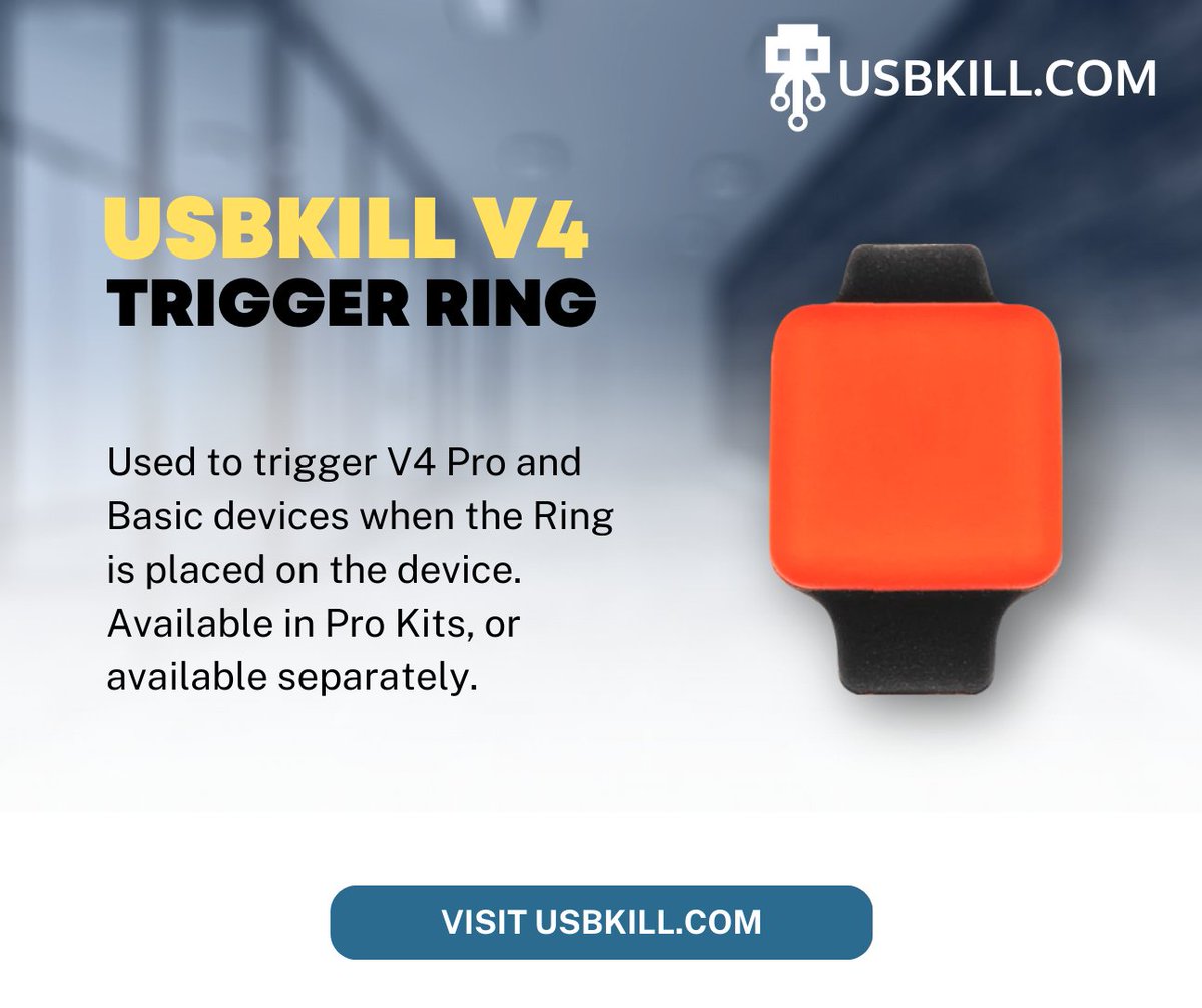 USBKill's tweet photo. π Essential for pros: USBKill Trigger Ring. Instantly trigger or stop your USBKill device. Control at its best! π https://t.co/JC6MaLe9Sn
#TriggerRing #USBTriggerRing #USBKillAccessory #RapidTrigger #USBKill https://t.co/c4kfcPDbpJ