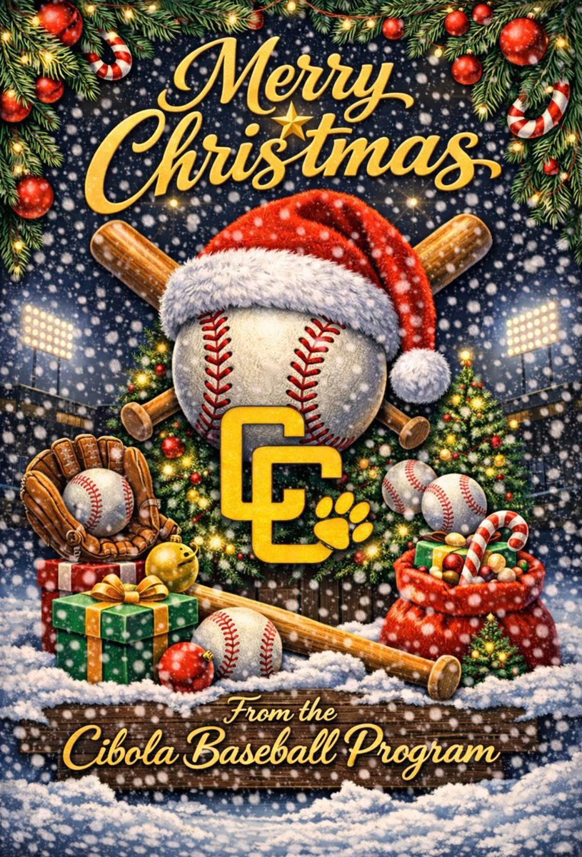 CoogsBaseball's tweet image. We would like to wish a Very, Merry Christmas to ALL of mankind.🌎 

May everyone experience some peace and kindness this holiday season￼.🫶🏽 

And for those traveling, we pray for a safe return.🙏🏽

- Cibola Baseball 
#GoCoogs !!🐾
🤎💛♥️💚🎄🎅