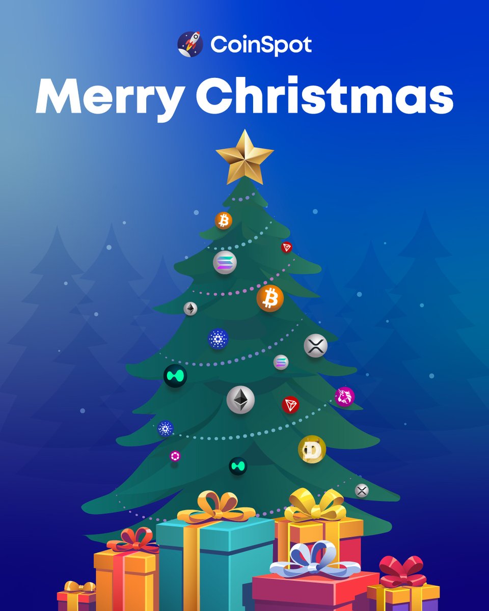 coinspot's tweet photo. Merry Christmas 🎅💙 https://t.co/fb1KSADOd1