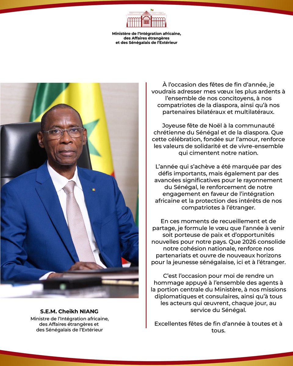 Min. Intégration Africaine & Affaires Étrangères tweet media