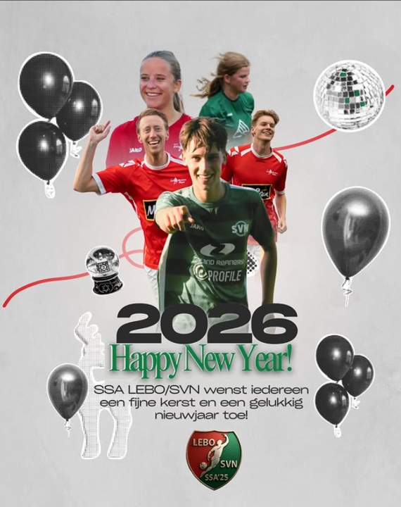 SV Nieuwdorp wenst alle supporters, toeschouwers en relaties warme en sfeervolle kerstdagen toe. Bedankt voor jullie betrokkenheid, steun en enthousiasme in de eerste seizoenshelft. 
Op naar een nieuw jaar vol plezier, saamhorigheid en voetbal!