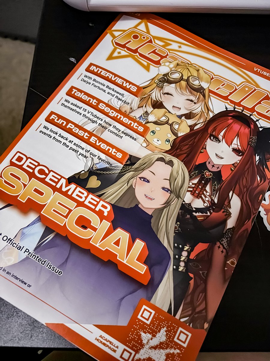 AcapellaEN's tweet image. 【✨Merry Christmas Everyone!✨】

The physical prints of our December issue started shipping out a couple days ago, so we hope you look forward to getting your issue soon!

Tomorrow we will be posting the digital version of the issue for everyone to see🧡