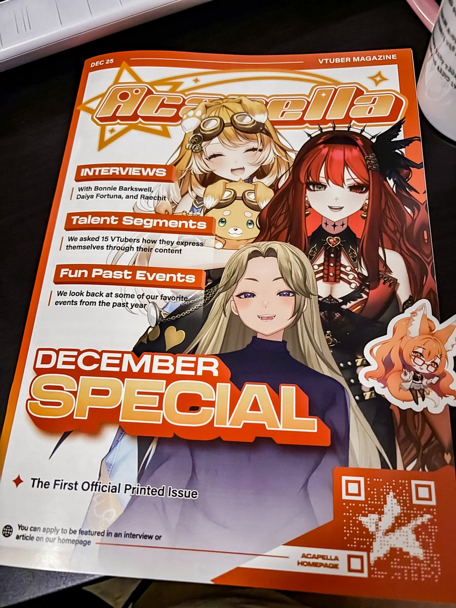 AcapellaEN's tweet image. 【✨Merry Christmas Everyone!✨】

The physical prints of our December issue started shipping out a couple days ago, so we hope you look forward to getting your issue soon!

Tomorrow we will be posting the digital version of the issue for everyone to see🧡