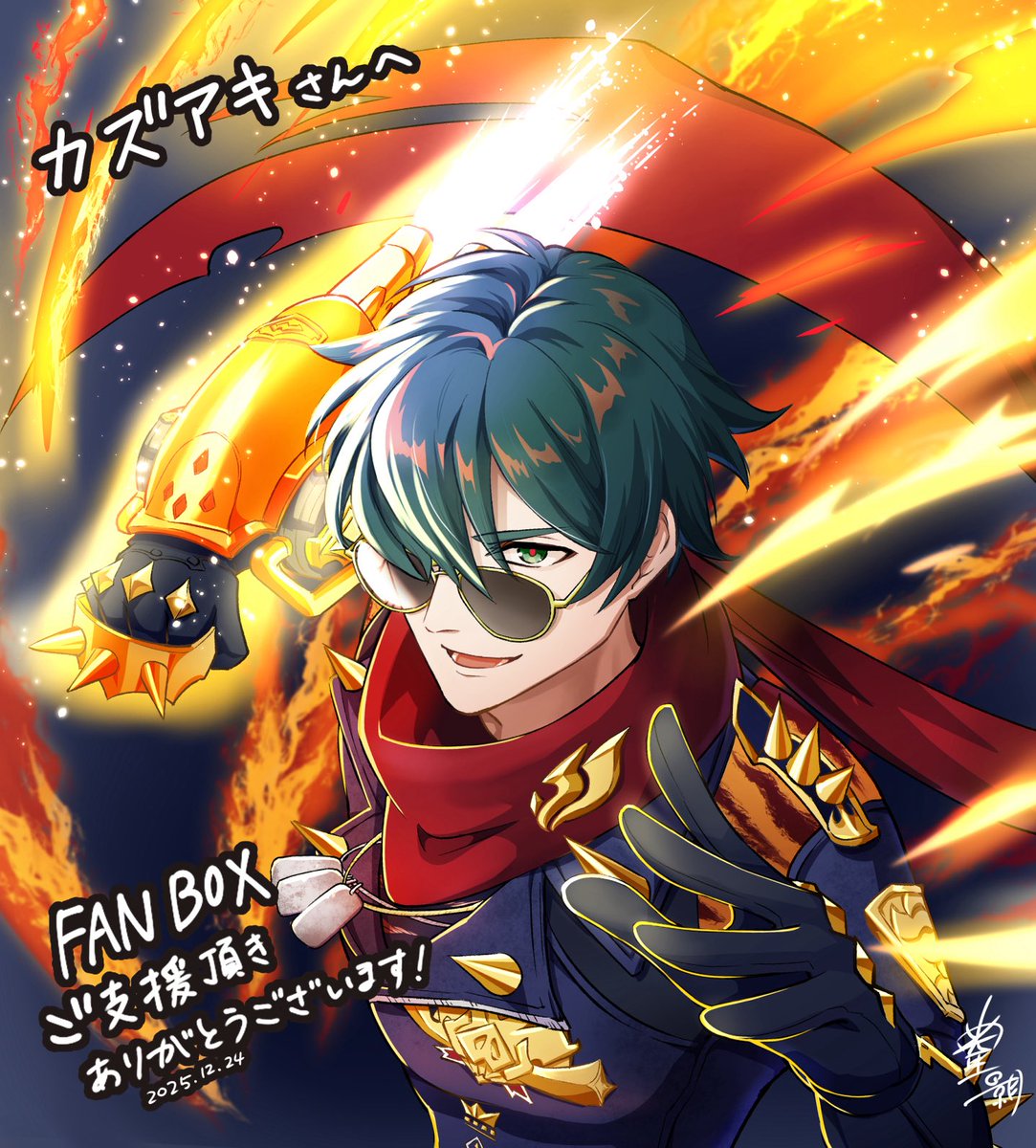 FANBOXの特典として、ゼンゼロのライトさんのイラスト描かさせて