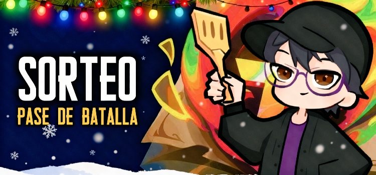 🎄SORTEO Navideño de un PASE DE BATALLA🎄

Cómo participar:

⭐Dar RT y Fav 🔁❤️
⭐Seguirme✅
⭐Etiquetar a 2 amigos🫂
⭐Comenta tu regalo de Navidad perfecto 

🏆El ganador se dará el día 06 de enero🎅

¡Mucha suerte y felices fiestas!🧑‍🎄🎉