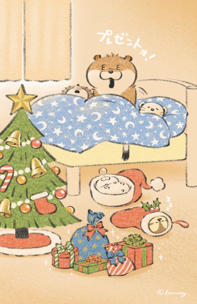 🎅MerryChristmas🎄（3/3）
カワウソがサンタなの🎅
#MerryXmas #クリスマス