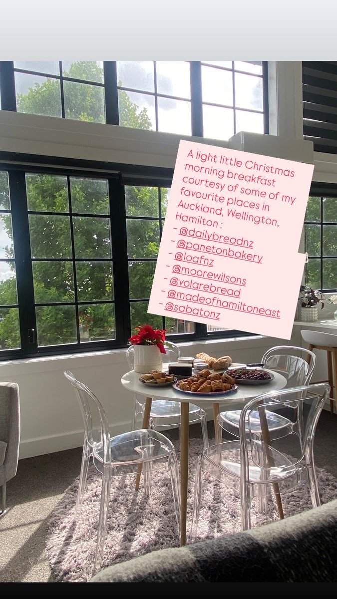 Three NZ cities participated in my hosting of this light Christmas breakfast for the family 🥐 🍒 🍓🎄 🥂