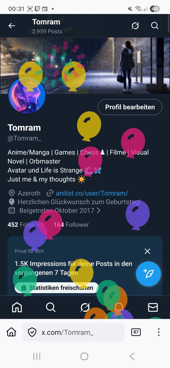 Yay, schon wieder ein Jahr weiser!