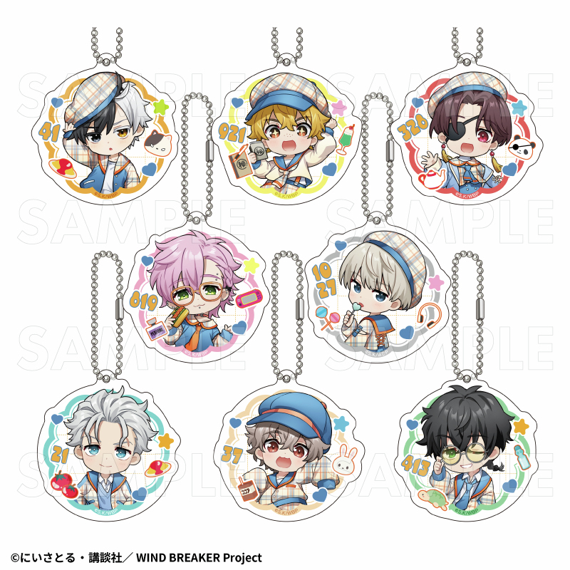 WIND BREAKER グッズ 2026年2月下旬発売「WIND BREAKER」 チェックセーラー アクリル