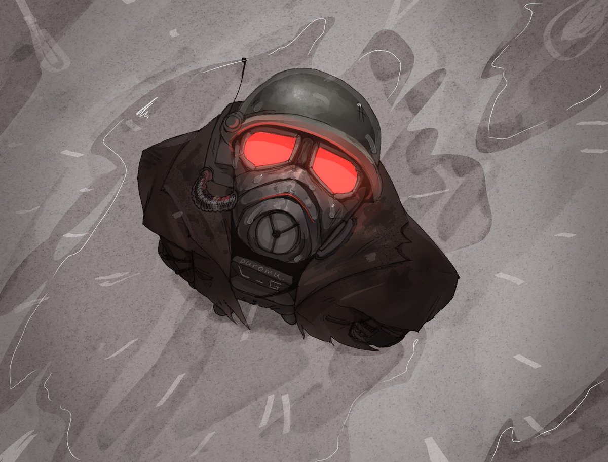 angelsboneyard's tweet image. a ranger in the rain ... tried experimenting with my art a bit hehee #fnv #fallout #FalloutNewVegas