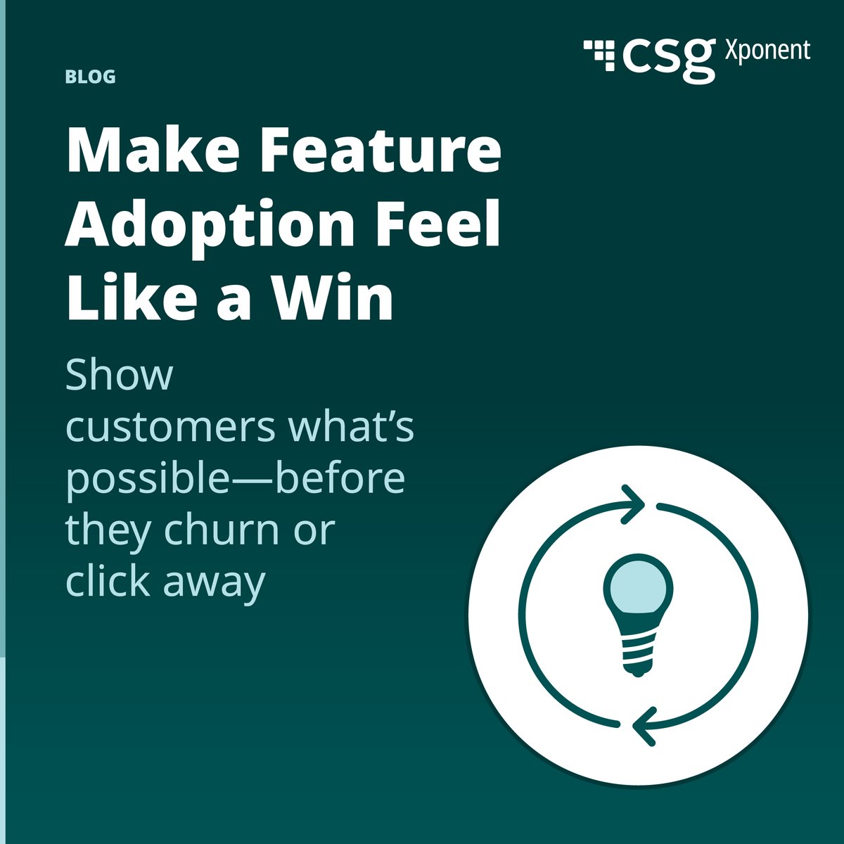 csg_i's tweet photo. Customers are busy. They won’t chase down the value in your product—you have to show it to them.

The result? 👍 Better adoption. 🚶‍♀️ Less churn. 😄 Happier customers.

This blog explains how. 👉 https://t.co/wUp8iZ7Jjm

#CustomerExperience #CX #CustomerRetention https://t.co/j5A5DIUlLU