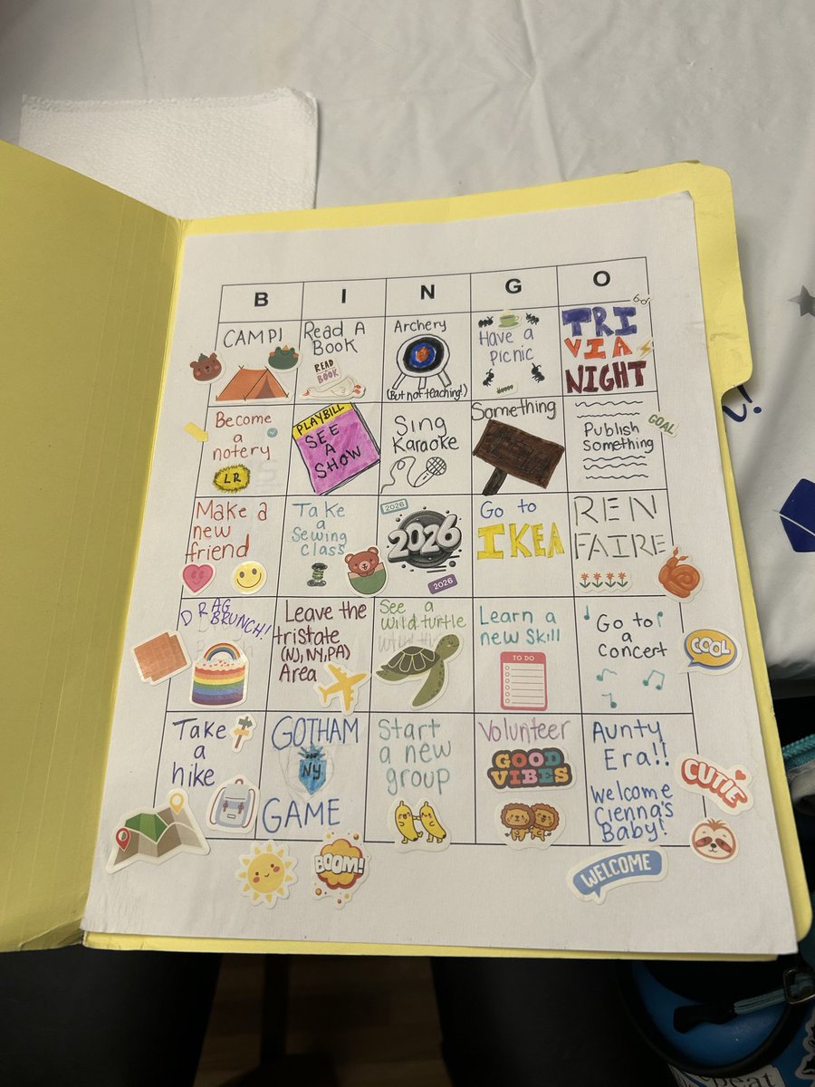R_oh_you's tweet photo. Last year I made some bingo boards for myself. 2025 kinda sucked but bingo made it pretty fun. So please enjoy what may or may not happen in 2026! https://t.co/tPH8pT6j0D