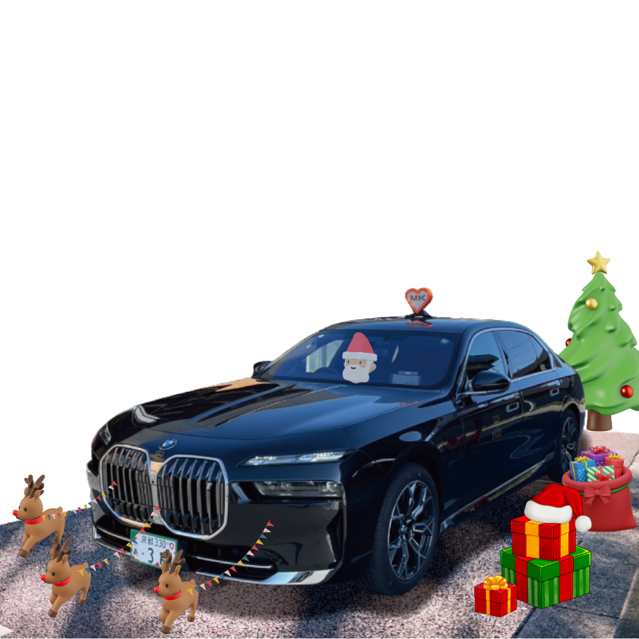 メリークリスマス…🎄 BMW i7を運転するサンタさん🎅 ご自由にお使い
