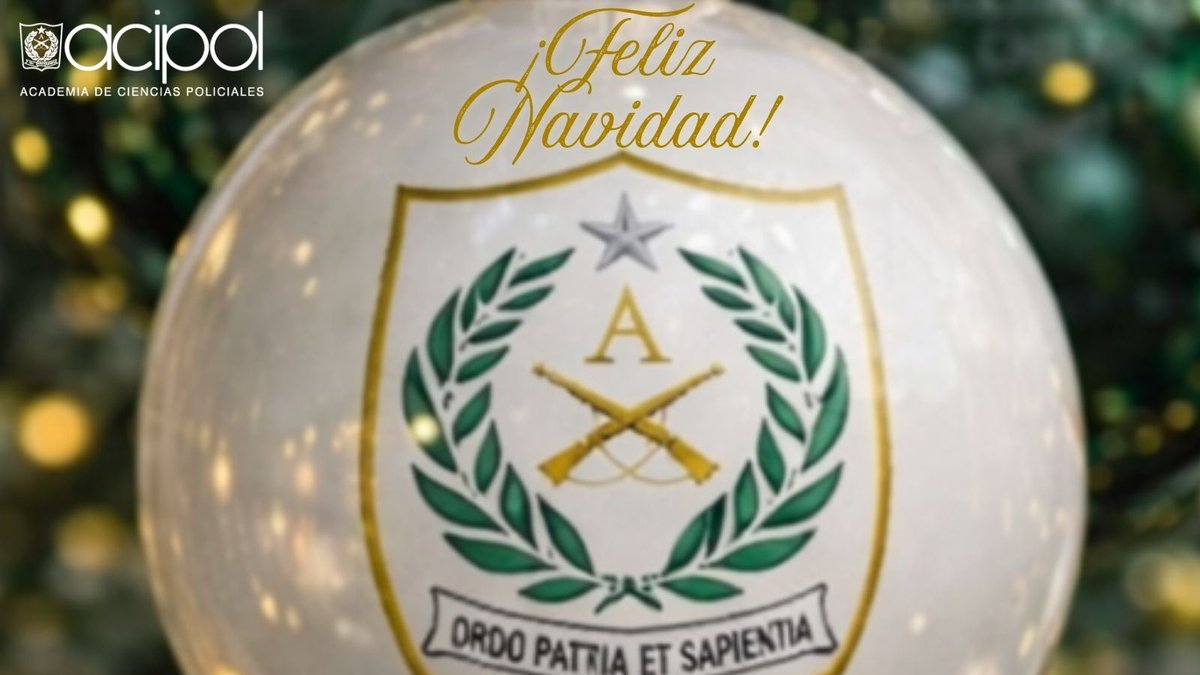 Acipol_Carab's tweet photo. 🎄✨ La Academia de Ciencias Policiales saluda afectuosamente en esta Navidad, reafirmando su compromiso permanente al servicio de la comunidad. 🤝🎁
#Navidad #ACIPOL #CarabinerosDeChile #ServicioPúblico https://t.co/DocGPyab4C