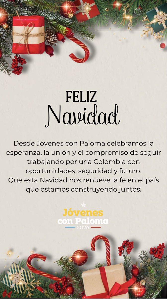 ¡Feliz navidad! 👐🏻🎄 

Celebramos la esperanza, la unión y el compromiso de construir una Colombia más parecida a la que nos merecemos. 

Lo mejor está por venir