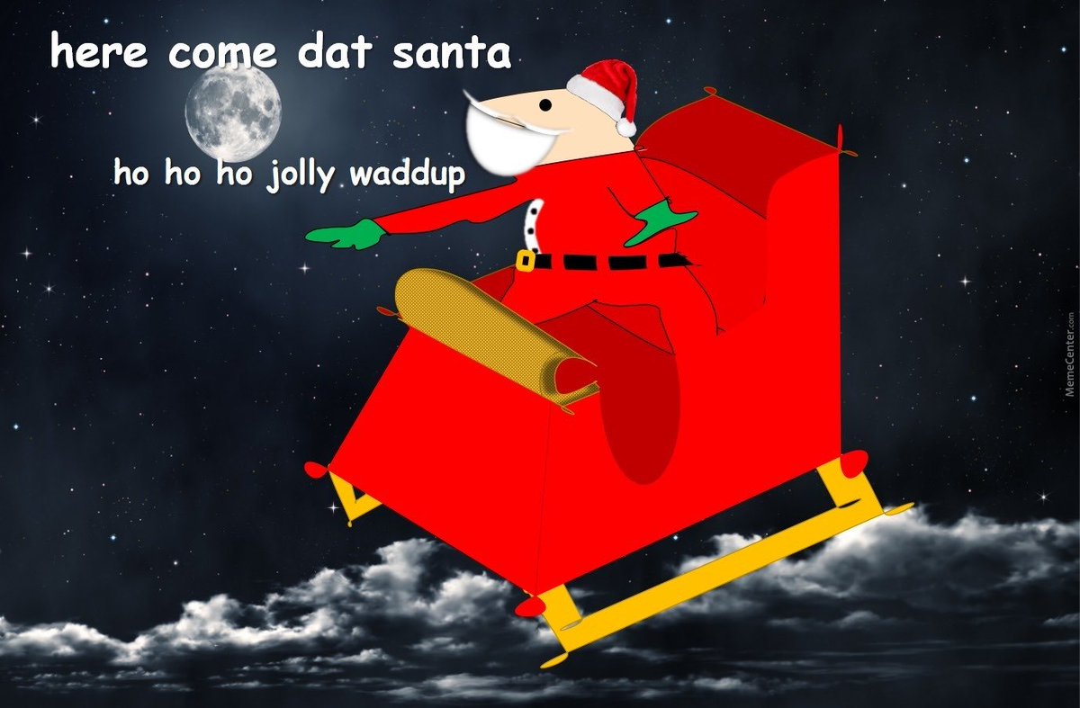 🎅🚴‍♂️ “here come dat santa”
ho ho ho jolly waddup
Dat Boi sleighin’ through the memeverse like it’s 2016 again
Frog lore never dies. It just gets festive.
#DatBoi #JollyWaddup #MemeSeason