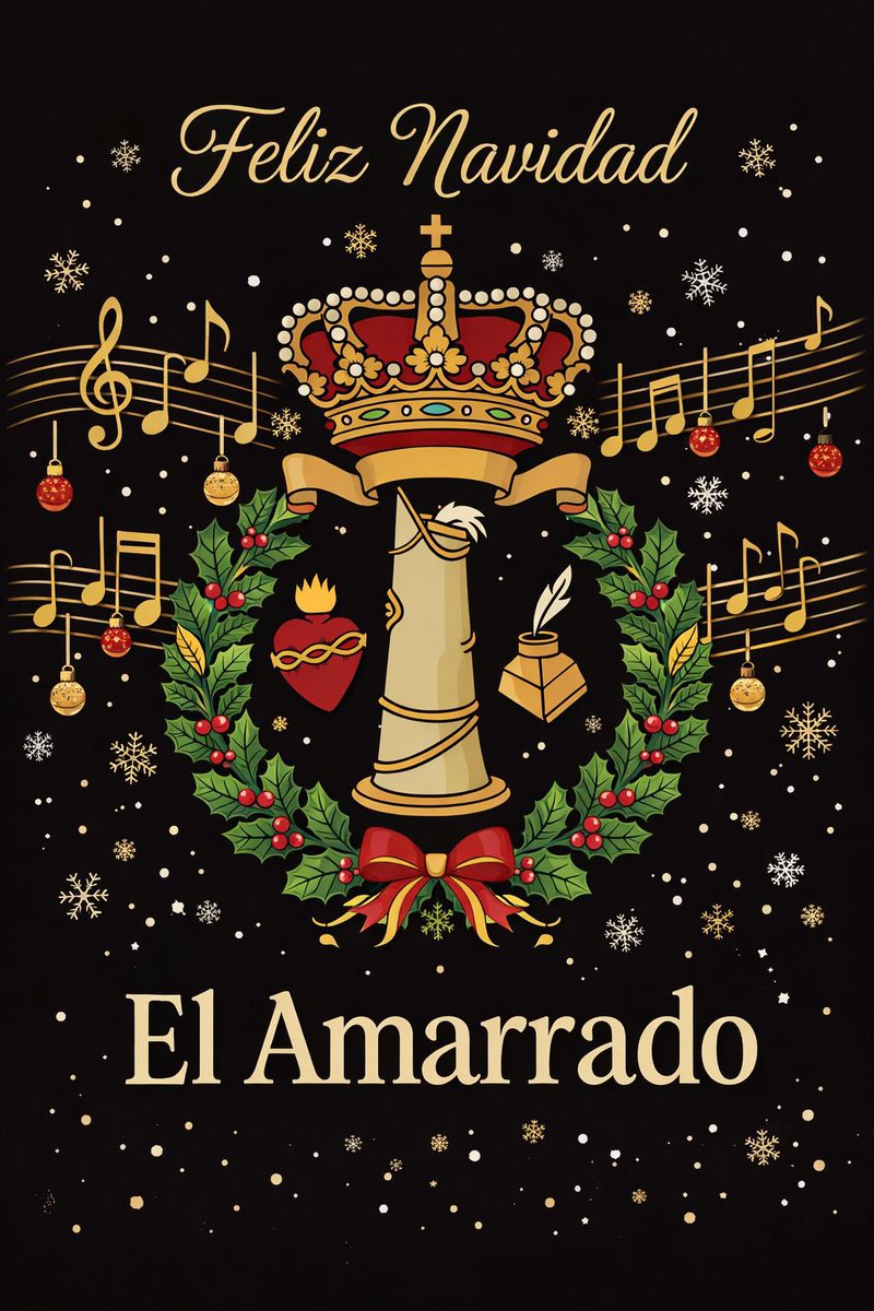 🥂 Brindamos por el presente, por la salud, por la música que nos inspira y por quienes nos acompañan.

La Banda de Cornetas y Tambores Stmo. Cristo A la Columna 'El Amarrado' de Ávila os desea una Feliz Navidad y un próspero año nuevo. ✨

#SuenaAmarrado | #sentiramarrado