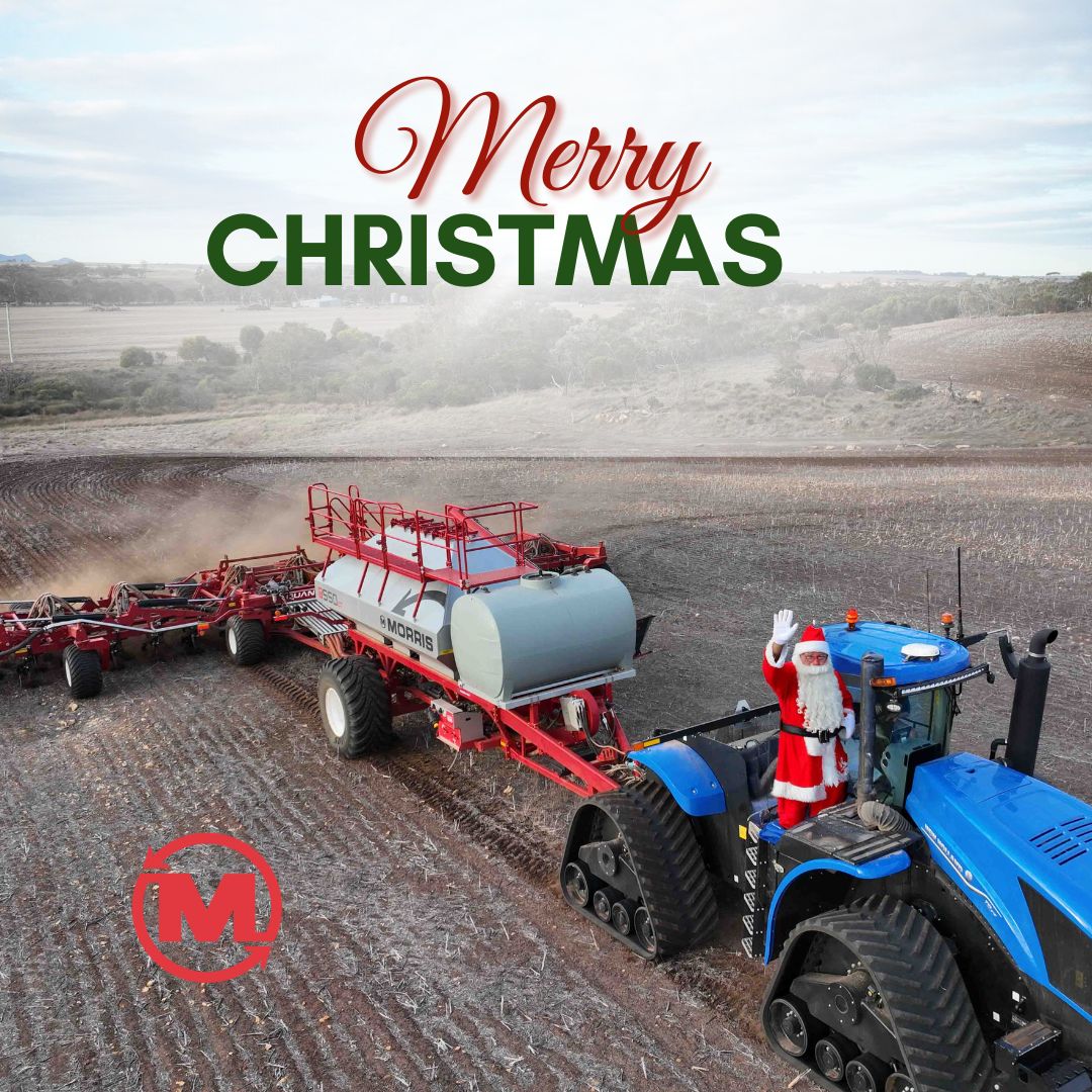 🎅 Santa’s got the right rig for #Seeding2026!

Merry Christmas and a Happy New Year from all of us at Morris Seeding Australia 🎁🎄