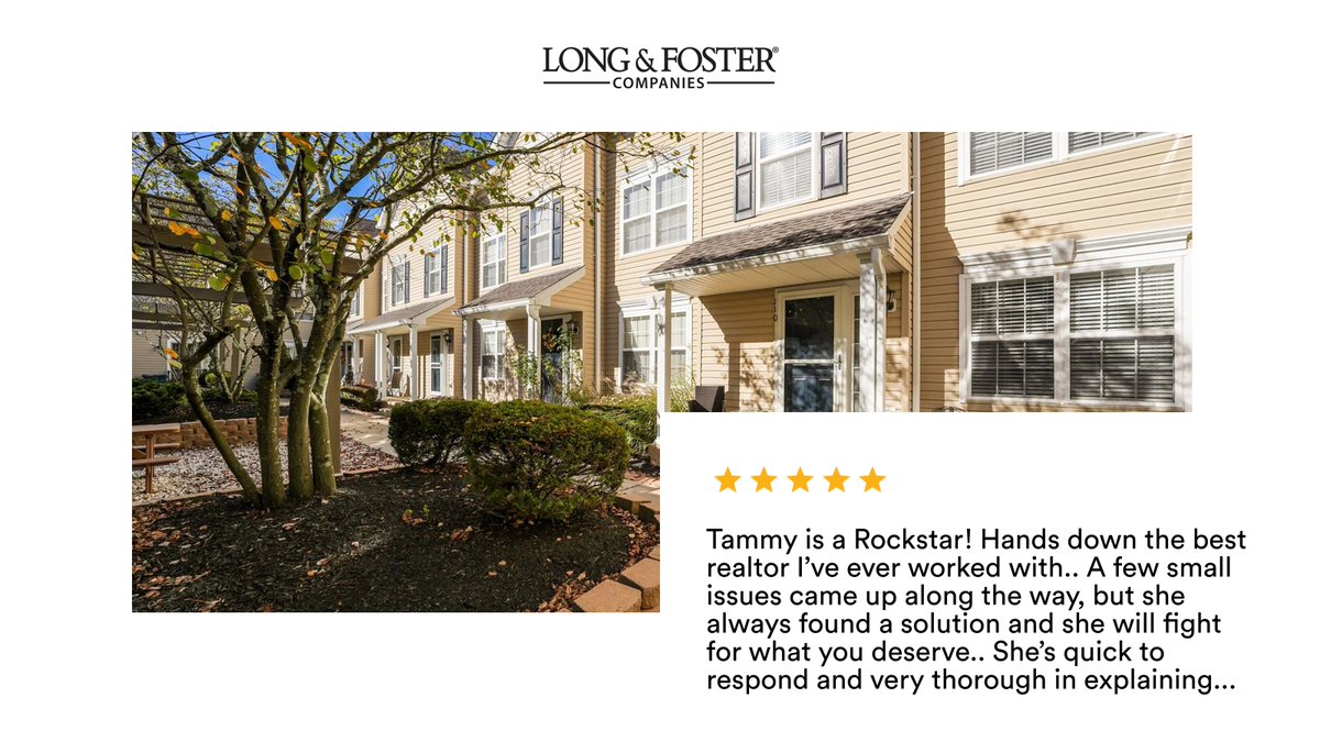 TammySm's tweet photo. My latest review for the property I just settled on.  Congratulations to my sellers and thank you so much for the review!! #soldfast #greatprice #abovelist
https://t.co/UfxEo5LOfw https://t.co/1PdhKPbRJz