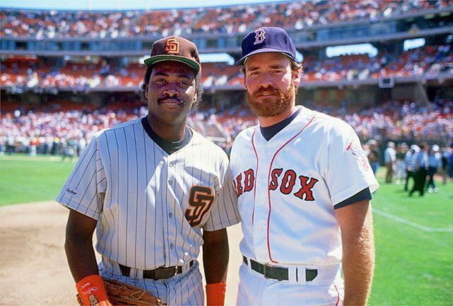 baseballinpix's tweet image. Tony Gwynn and Wade Boggs at the 1987 All Star game. 6,151 combined hits and 13 batting titles. If you could only choose one for your team, which do you take?